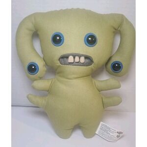 Fuggler Foolish Four Eyes 9" Plush Green Monster Teeth New Fuggs on the Block